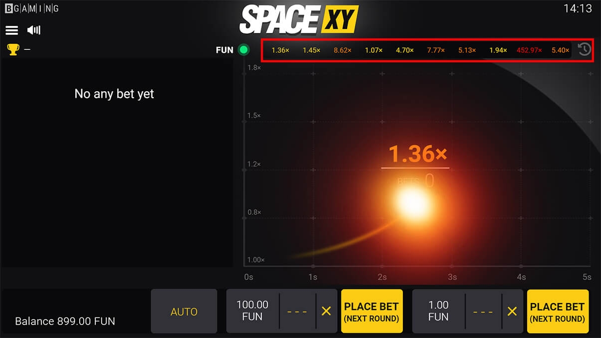 image de présentation statistiques du mini-jeu Space XY