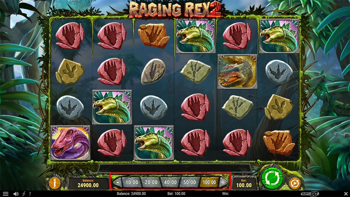 image de présentation mises de la machine à sous Raging Rex 2
