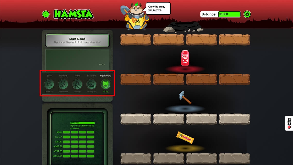 image de présentation niveau du mini-jeu Hamsta