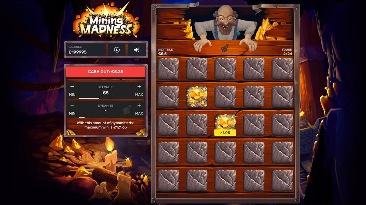 image de présentation du mini-jeu Mining Madness