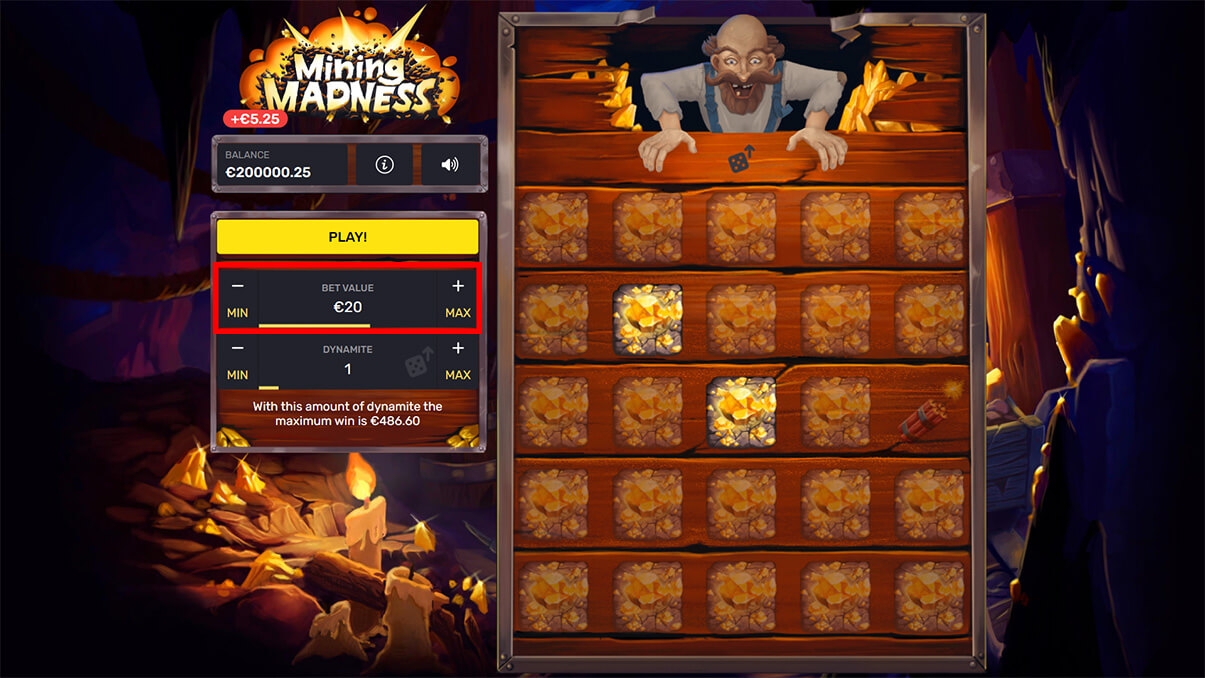 image de présentation mises du mini-jeu Mining Madness