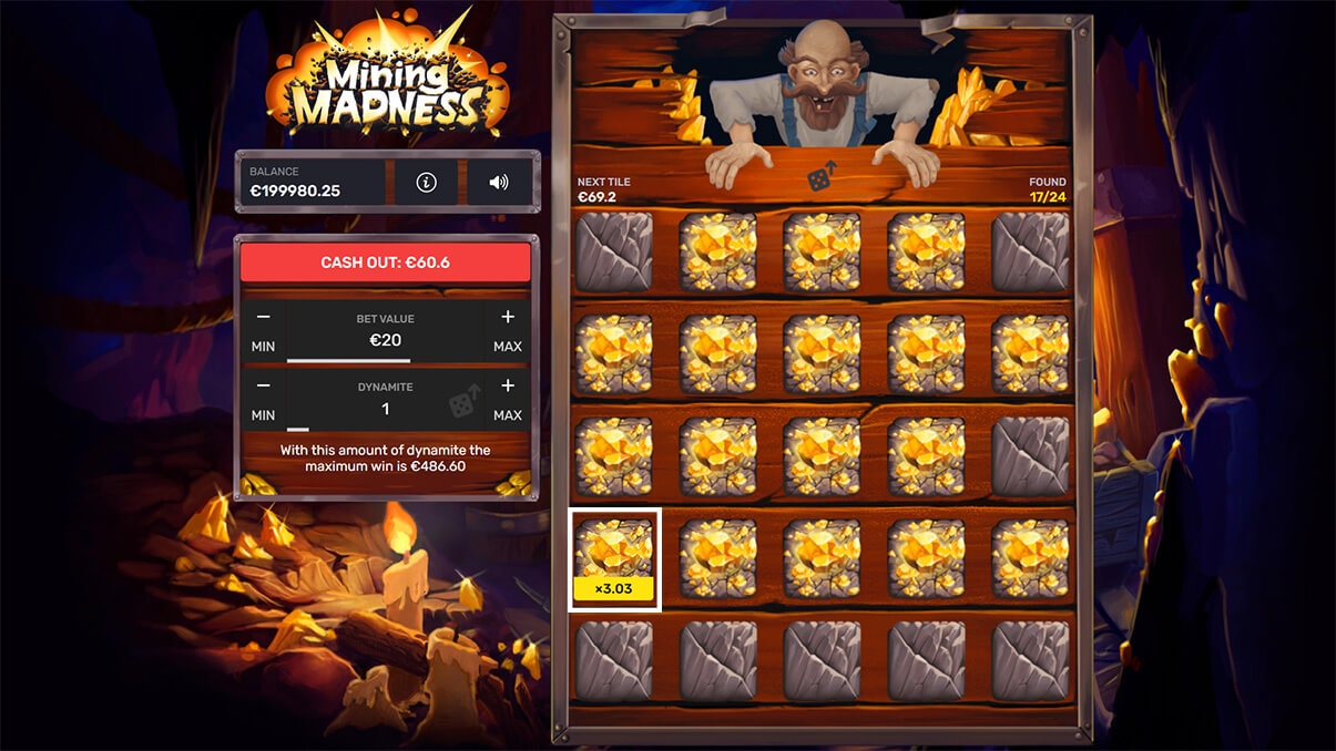 image de présentation multiplicateur du mini-jeu Mining Madness