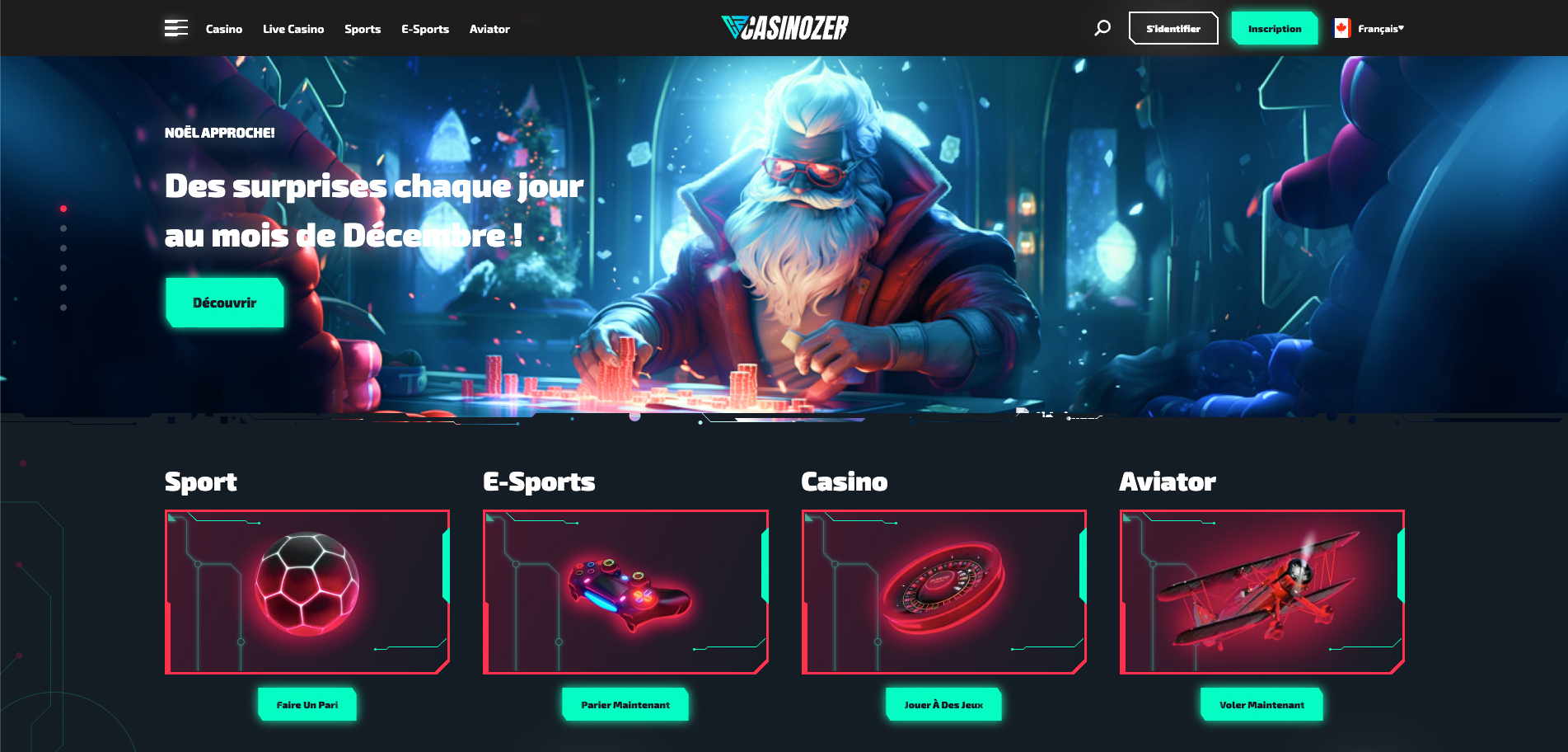 image de présentation du casino en ligne Casinozer