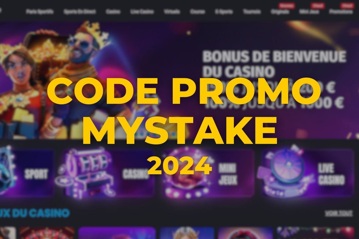 Code promo Mystake 2024